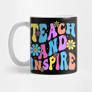 Teach Inspire Groovy Teacher Mug